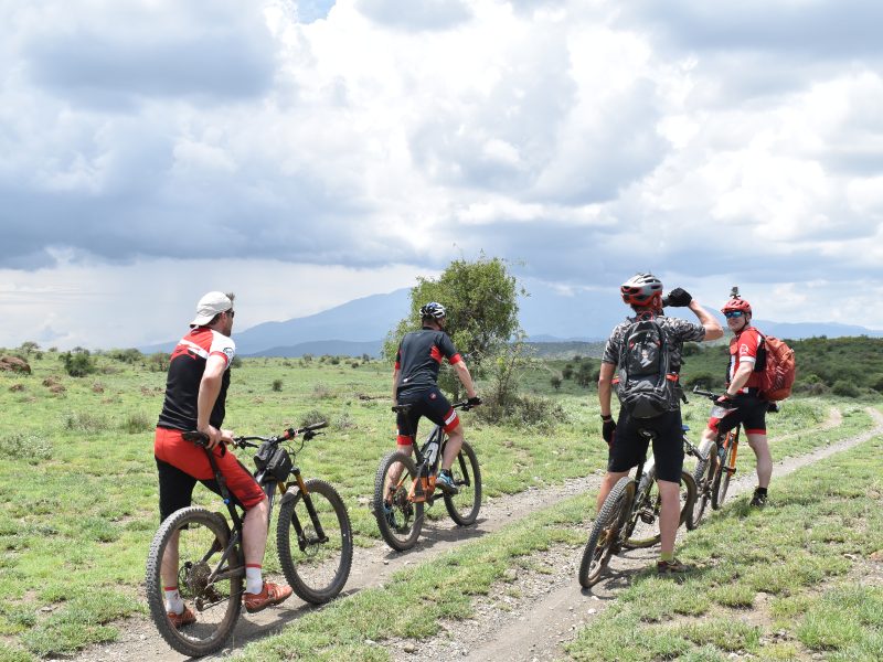 Cycling Tanzania west Kilimanjaro.